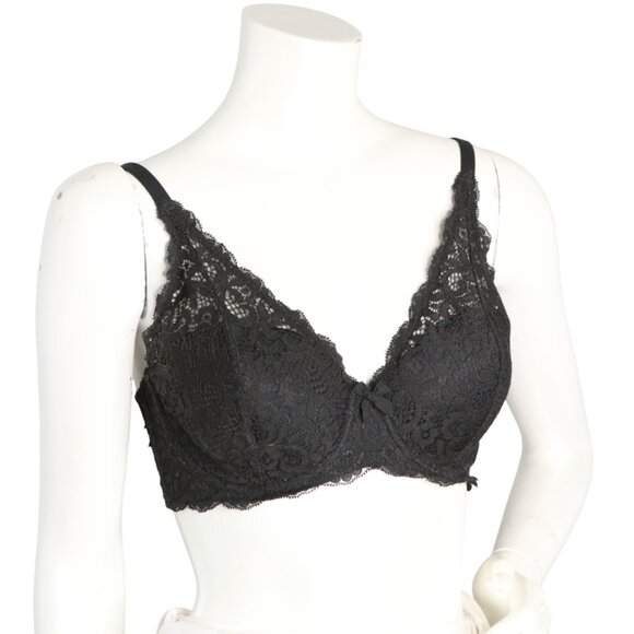 Victoria's Secret Body By Victoria Underwire Lace Lined Demi Bra Black 34D - Picture 8 of 8